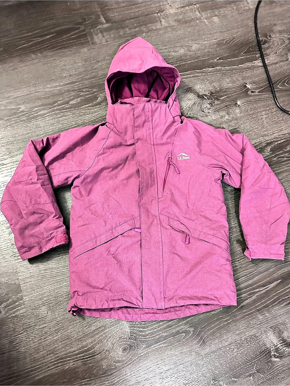 L.L.Bean Kids' Fleece-Lined 2-in-1 Jacket Pink